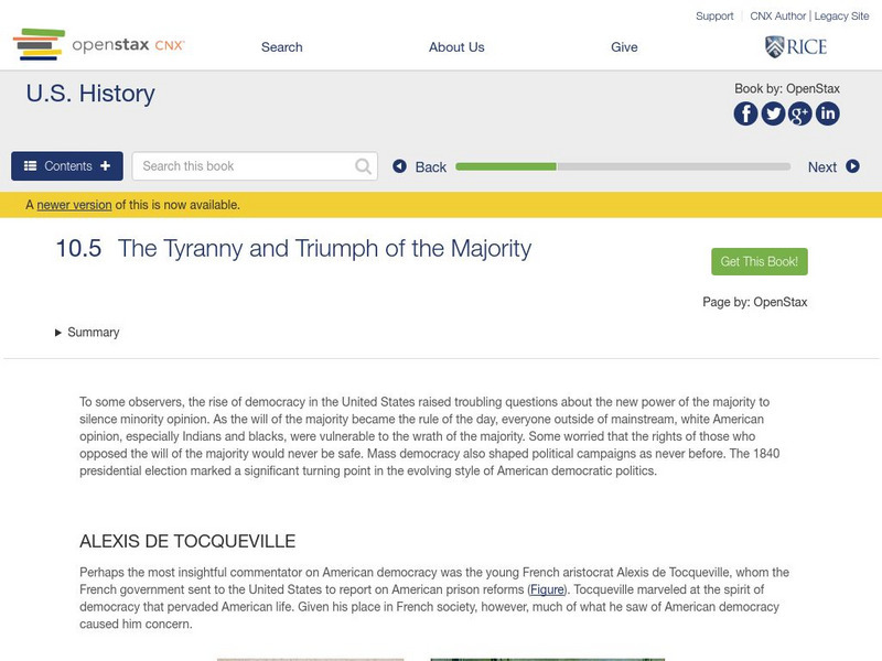 Open Stax: The Tyranny and Triumph of the Majority eBook Open Stax: The Tyranny and Triumph of the Majority eBook