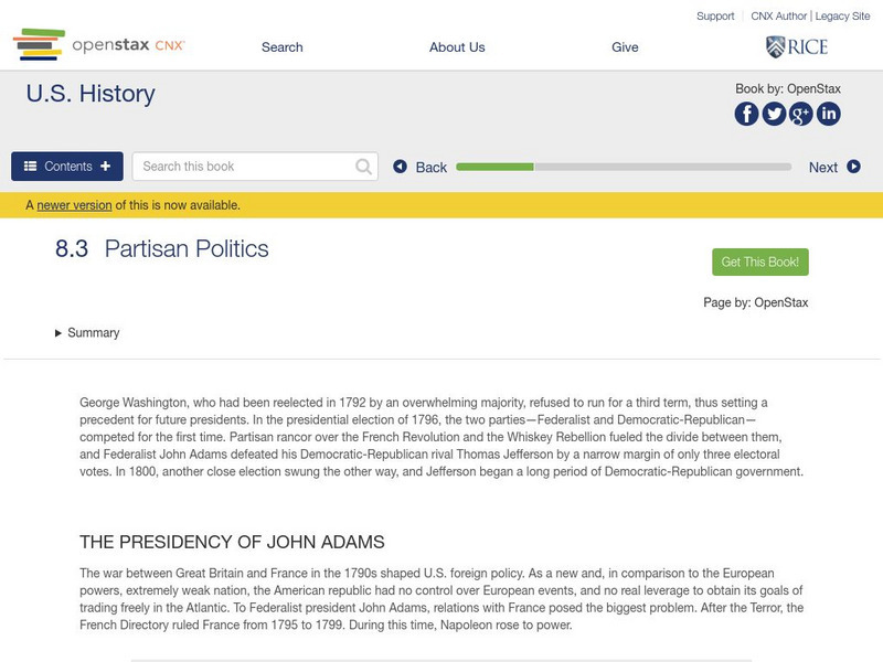 Open Stax: Partisan Politics eBook