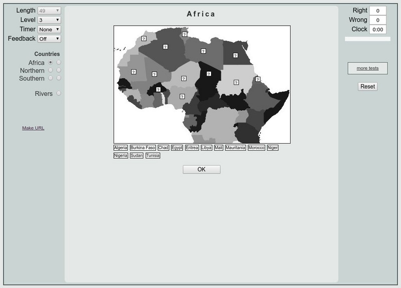 That Quiz: Practice Test: Africa Unknown Type