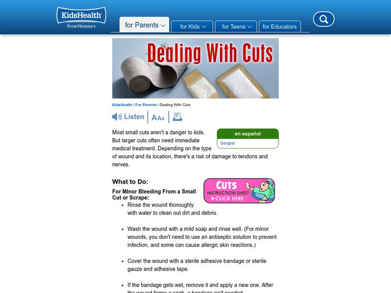 Kids Health: Bleeding Article Kids Health: Bleeding Article