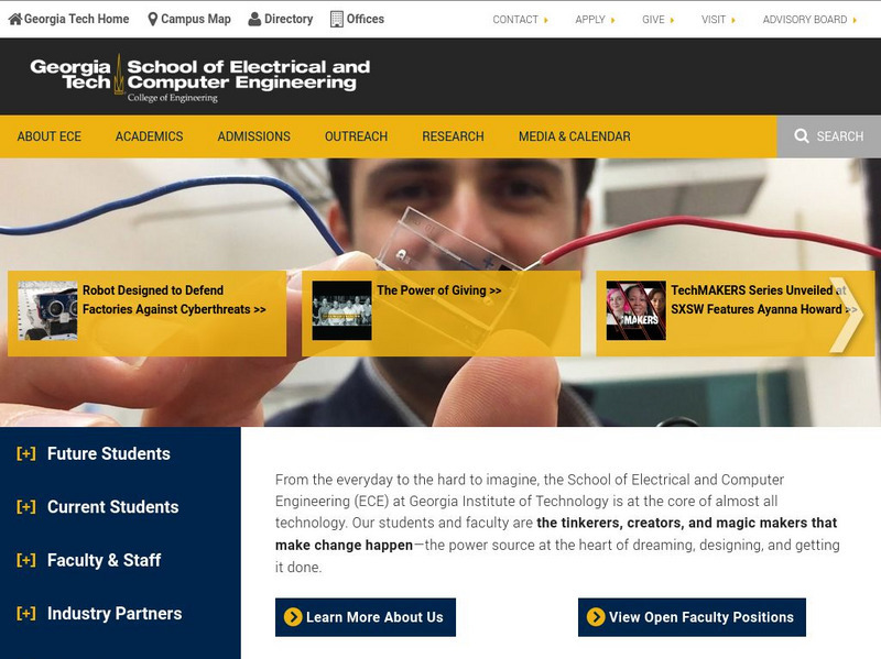 Georgia Tech School of Electrical and Computer Engineering Website Georgia Tech School of Electrical and Computer Engineering Website