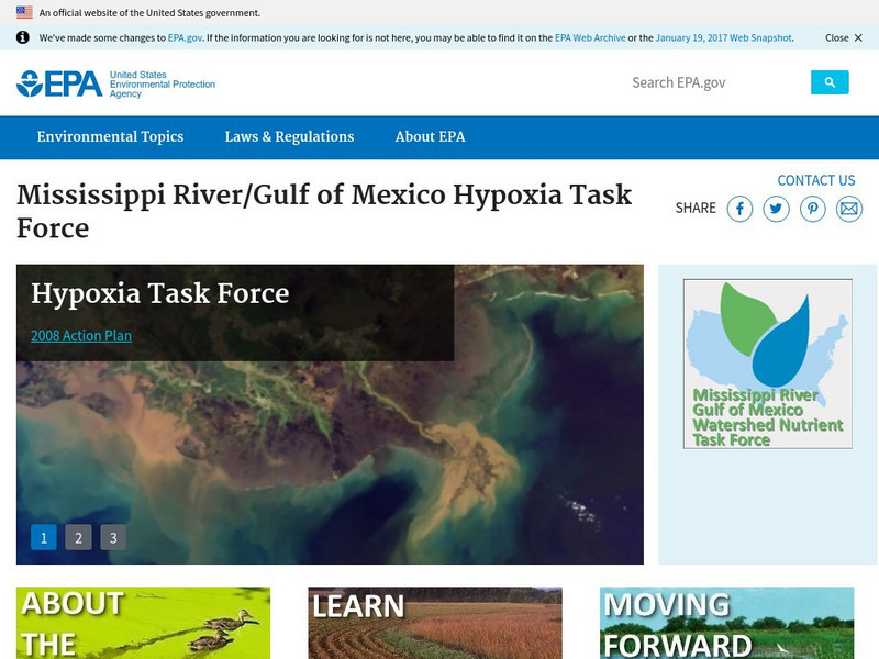 Epa: Mississippi River / Gulf of Mexico Hypoxia Task Force Website Epa: Mississippi River / Gulf of Mexico Hypoxia Task Force Website