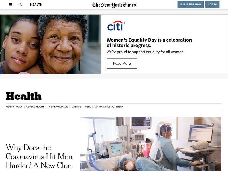 New York Times: Health Website