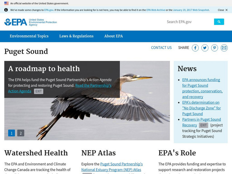 Epa: Puget Sound Website Epa: Puget Sound Website