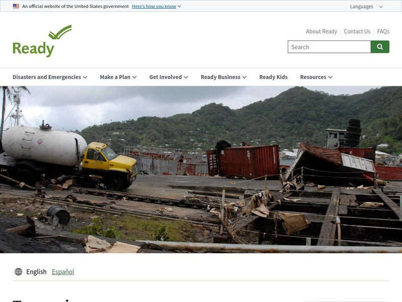 Ready: Tsunamis Website