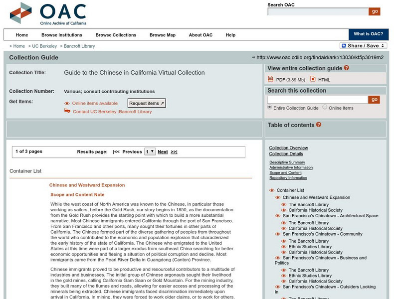 Library of Congress: San Francisco's Chinatown: Outsiders Looking In Unit Plan Library of Congress: San Francisco's Chinatown: Outsiders Looking In Unit Plan
