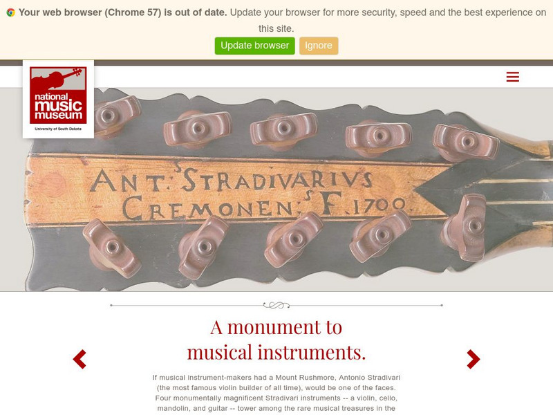 National Music Museum Website National Music Museum Website