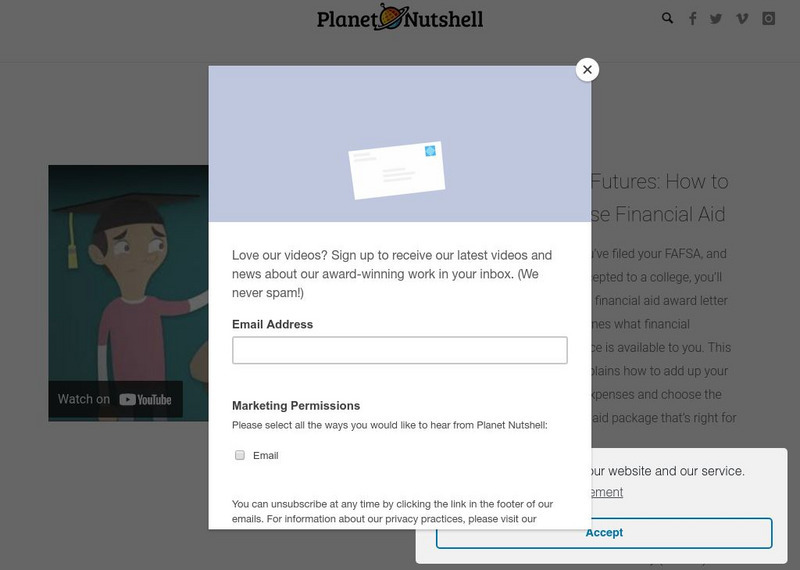 Planet Nutshell: Borrow Wisely: How to Choose Financial Aid Instructional Video Planet Nutshell: Borrow Wisely: How to Choose Financial Aid Instructional Video