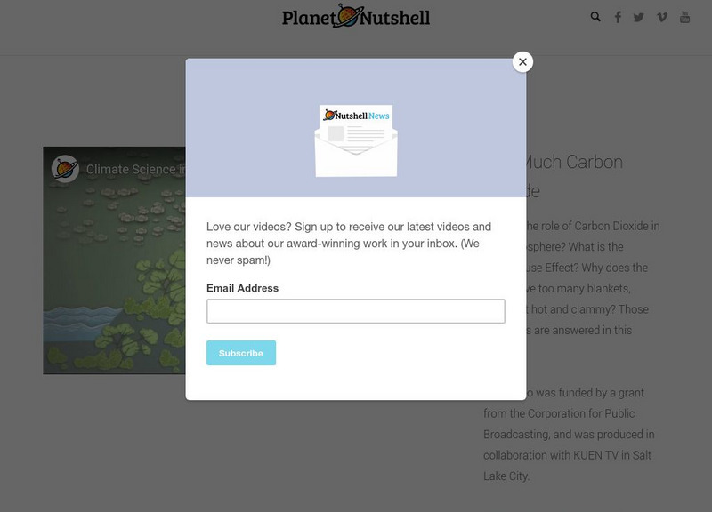 Planet Nutshell: Climate Science: Too Much Carbon Dioxide Instructional Video