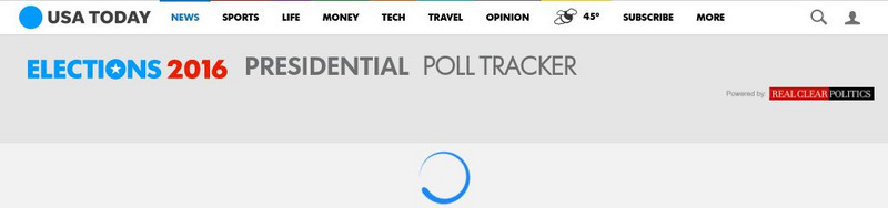 Usa Today: Election 2016: Presidential Poll Tracker Website Usa Today: Election 2016: Presidential Poll Tracker Website