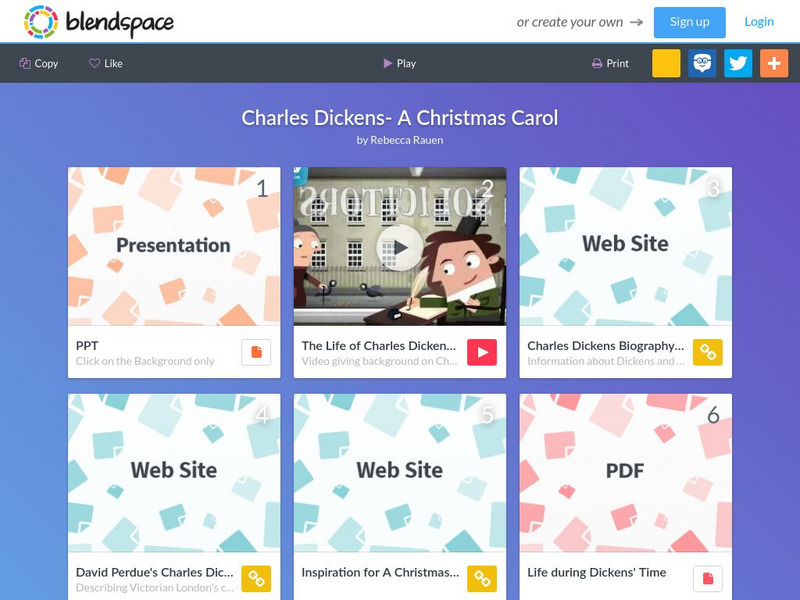 Blendspace: Charles Dickens a Christmas Carol Unit Plan Blendspace: Charles Dickens a Christmas Carol Unit Plan