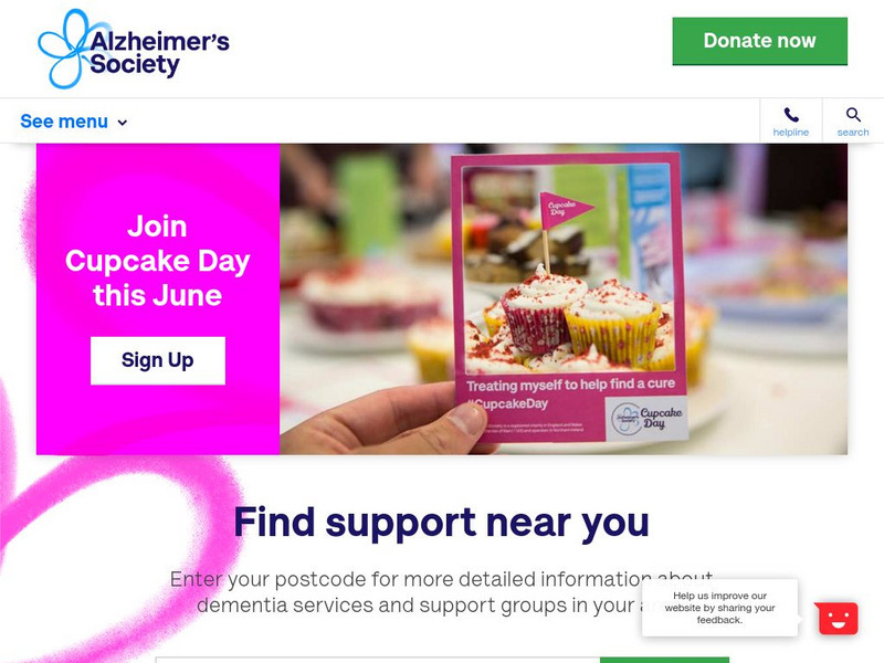Alzheimer's Society: Alzheimer's Dementia Care and Research Website Alzheimer's Society: Alzheimer's Dementia Care and Research Website