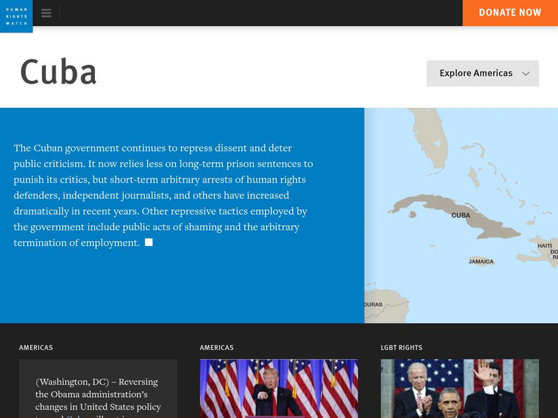 Human Rights Watch: Cuba Website Human Rights Watch: Cuba Website