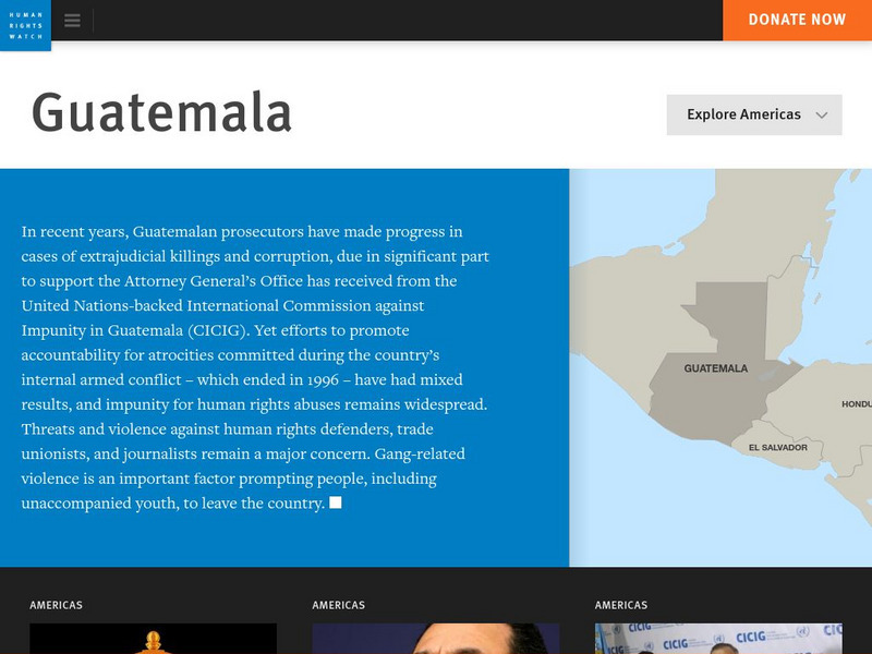 Human Rights Watch: Guatemala Website Human Rights Watch: Guatemala Website