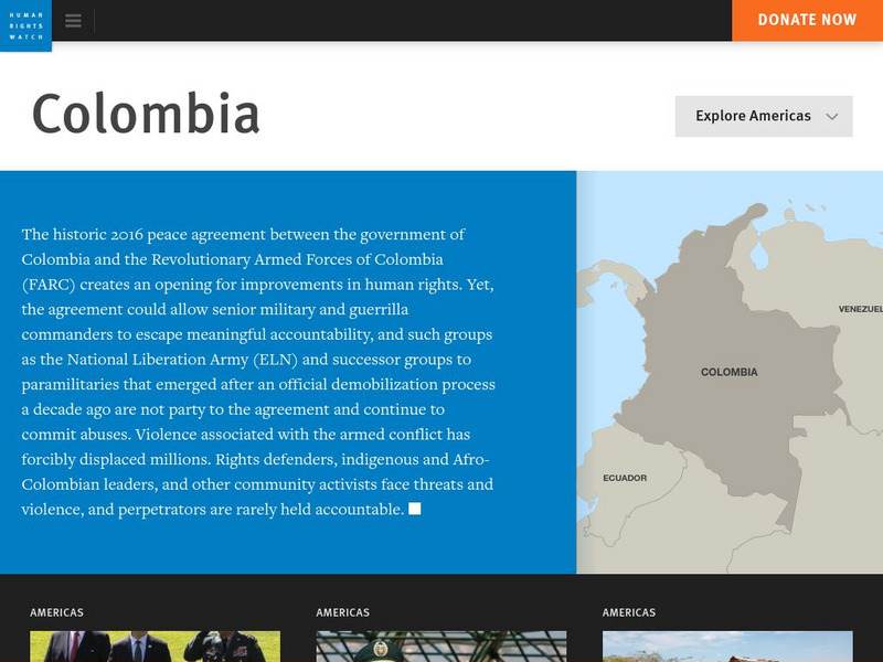 Human Rights Watch: Colombia Website Human Rights Watch: Colombia Website