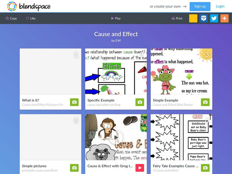 Blendspace: Cause and Effect Unit Plan Blendspace: Cause and Effect Unit Plan