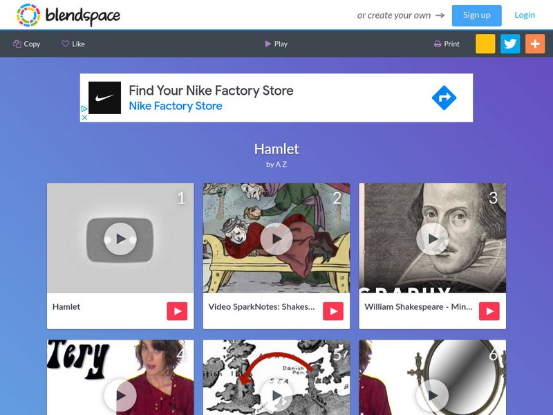 Blendspace: Hamlet Unit Plan Blendspace: Hamlet Unit Plan