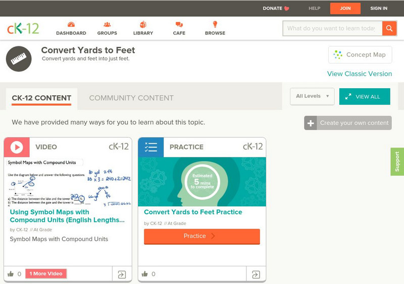 Ck 12: Elem Math: Using Symbol Maps With Compound Units Instructional Video Ck 12: Elem Math: Using Symbol Maps With Compound Units Instructional Video
