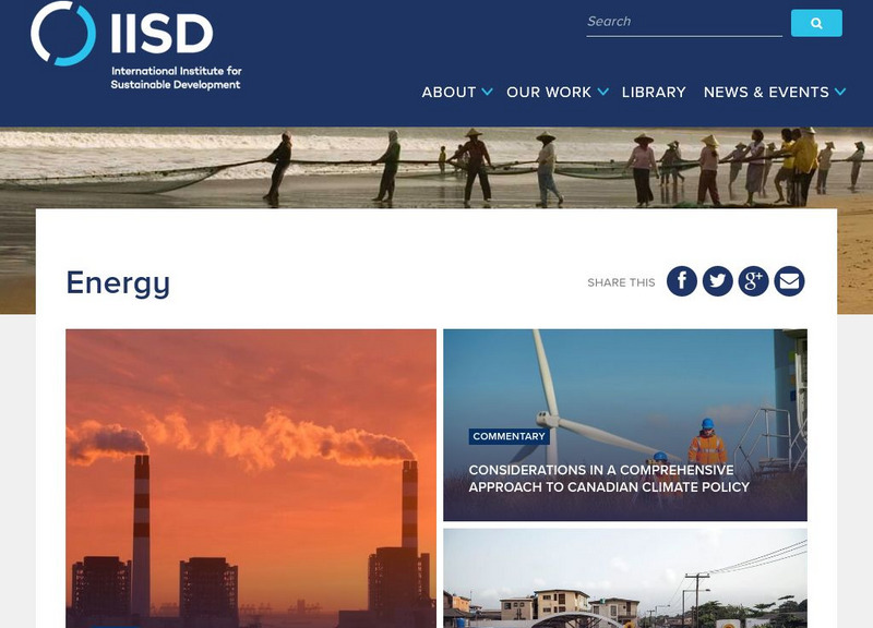 International Institute for Sustainable Development: Energy Website International Institute for Sustainable Development: Energy Website