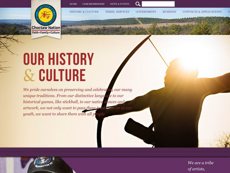 Choctaw Nation of Oklahoma: Culture & Heritage Website Choctaw Nation of Oklahoma: Culture & Heritage Website