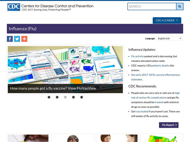 Centers for Disease Control: Influenza Website Centers for Disease Control: Influenza Website