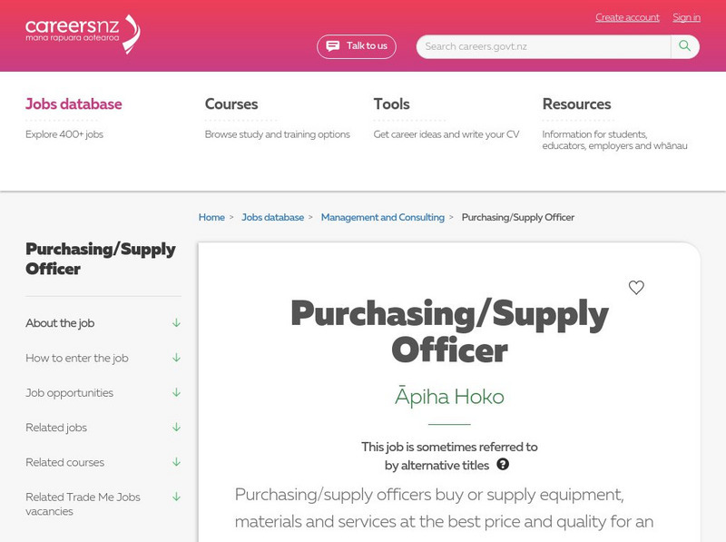 Careers Nz: Purchasing Officer Website Careers Nz: Purchasing Officer Website