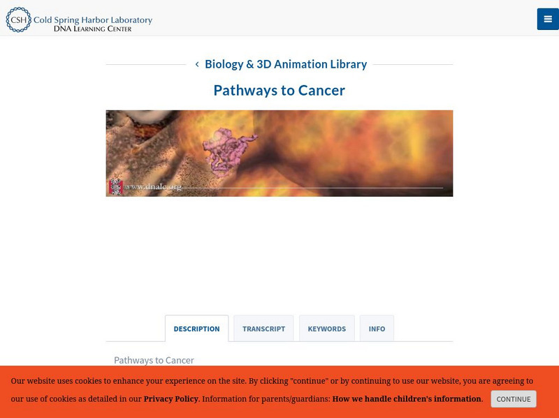 Dolan Dna Learning Center: Pathways to Cancer Instructional Video Dolan Dna Learning Center: Pathways to Cancer Instructional Video