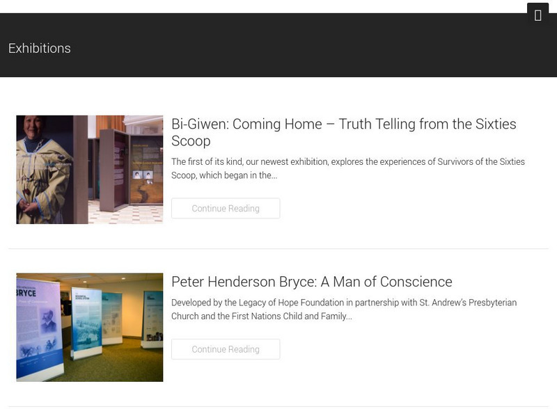 Legacy of Hope Foundation: Exhibitions Website Legacy of Hope Foundation: Exhibitions Website