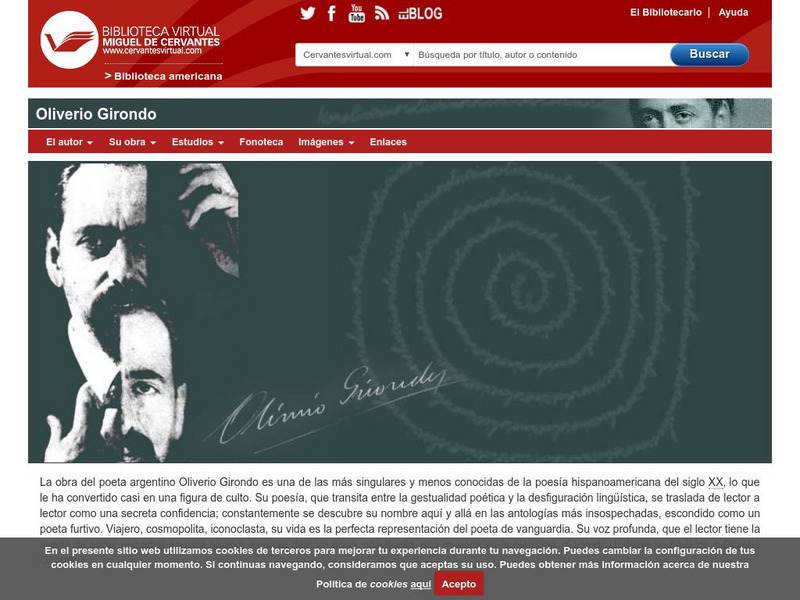 Biblioteca Virtual Miguel De Cervantes: Oliverio Girondo Activity Biblioteca Virtual Miguel De Cervantes: Oliverio Girondo Activity
