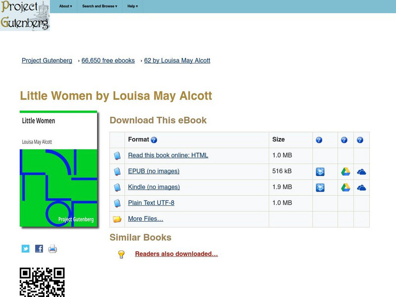 Project Gutenberg: Little Women by Louisa May Alcott eBook