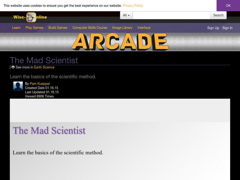 Wisc Online: The Mad Scientist Interactive