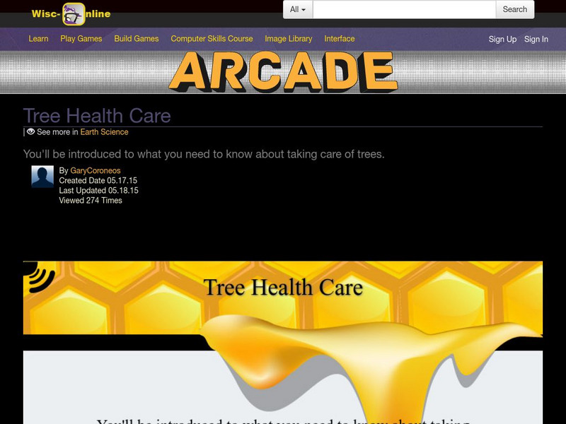 Wisc Online: Earth Science: Tree Health Care Interactive