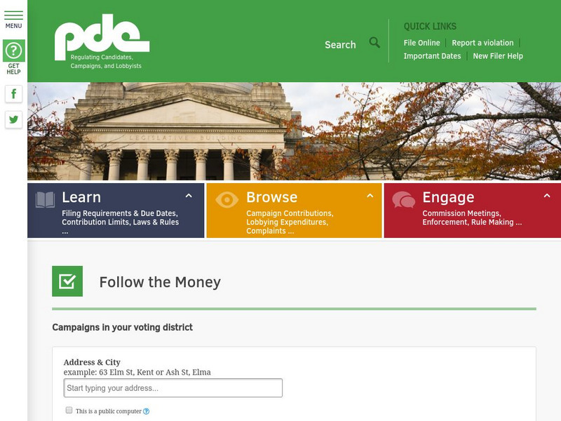 Public Disclosure Commission Website Public Disclosure Commission Website