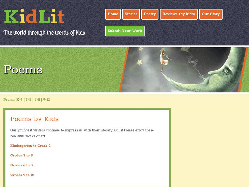 Kids Lit: Poems by Kids Website Kids Lit: Poems by Kids Website