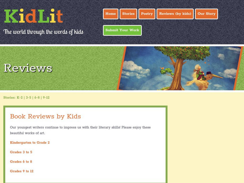 Kid Lit: Book Reviews by Kids Website Kid Lit: Book Reviews by Kids Website