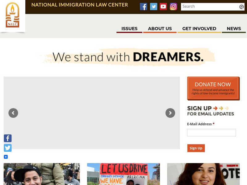 National Immigration Law Center Website National Immigration Law Center Website