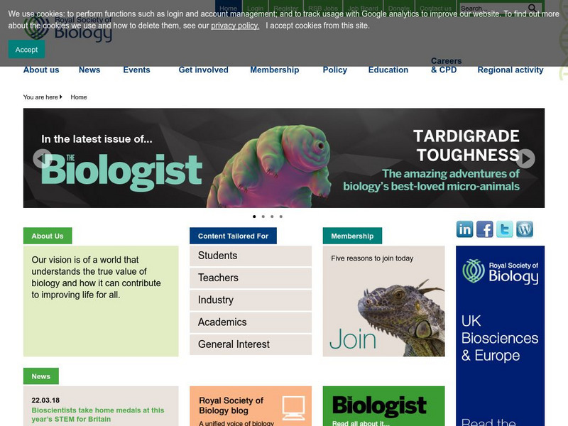 Royal Society of Biology Website Royal Society of Biology Website