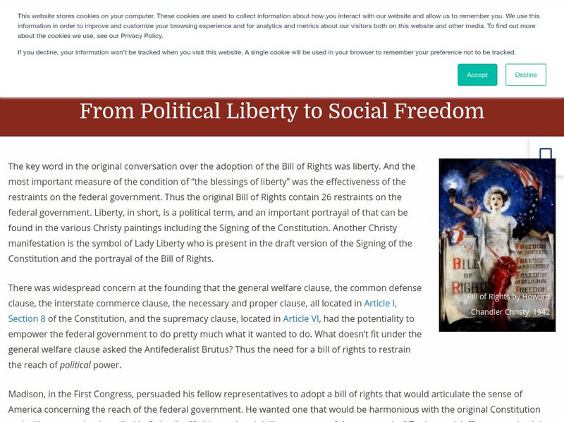 Teaching American History: From Political Liberty to Social Freedom Website Teaching American History: From Political Liberty to Social Freedom Website