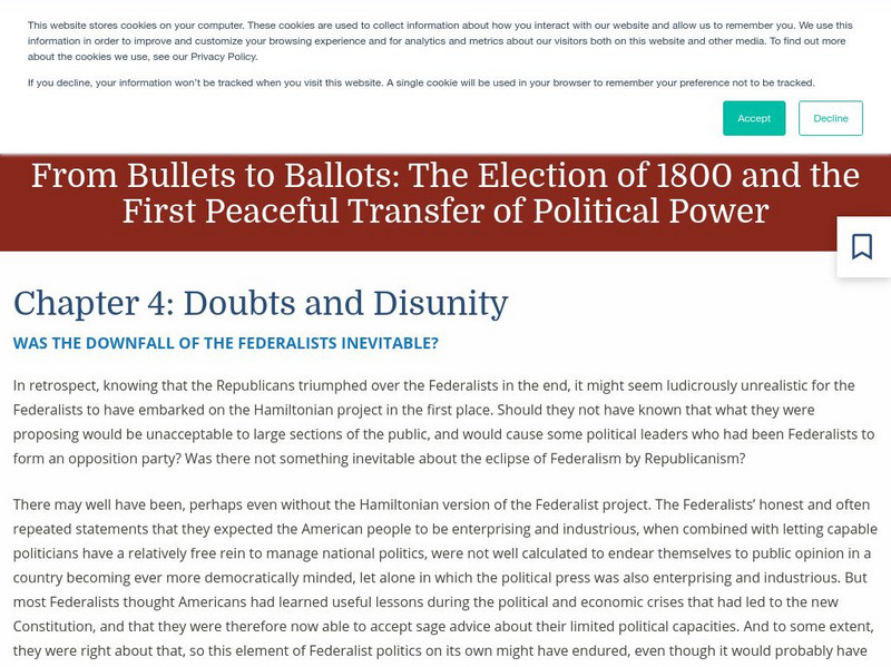 Teaching American History: From Bullets to Ballots Chapter 4 eBook Teaching American History: From Bullets to Ballots Chapter 4 eBook