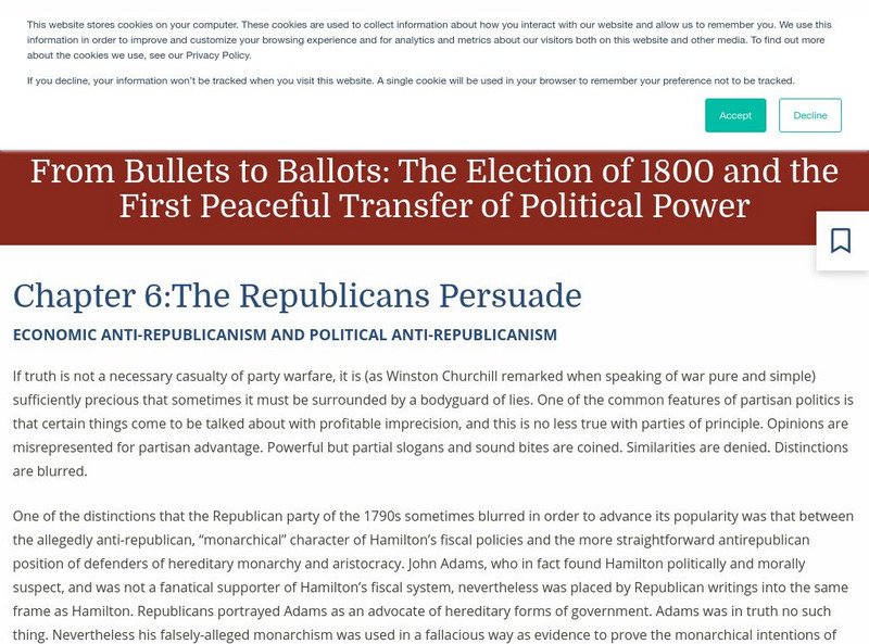 Teaching American History: From Bullets to Ballots Chapter 6 eBook Teaching American History: From Bullets to Ballots Chapter 6 eBook