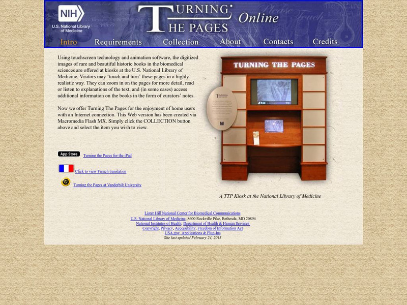 National Library of Medicine: Turning the Pages Online Primary National Library of Medicine: Turning the Pages Online Primary
