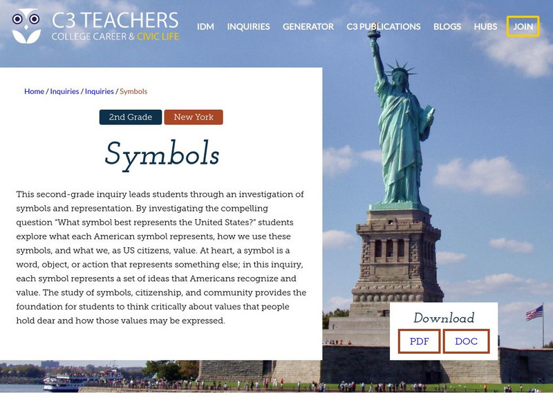 C3 Teachers: Inquiries: Symbols Unit Plan C3 Teachers: Inquiries: Symbols Unit Plan