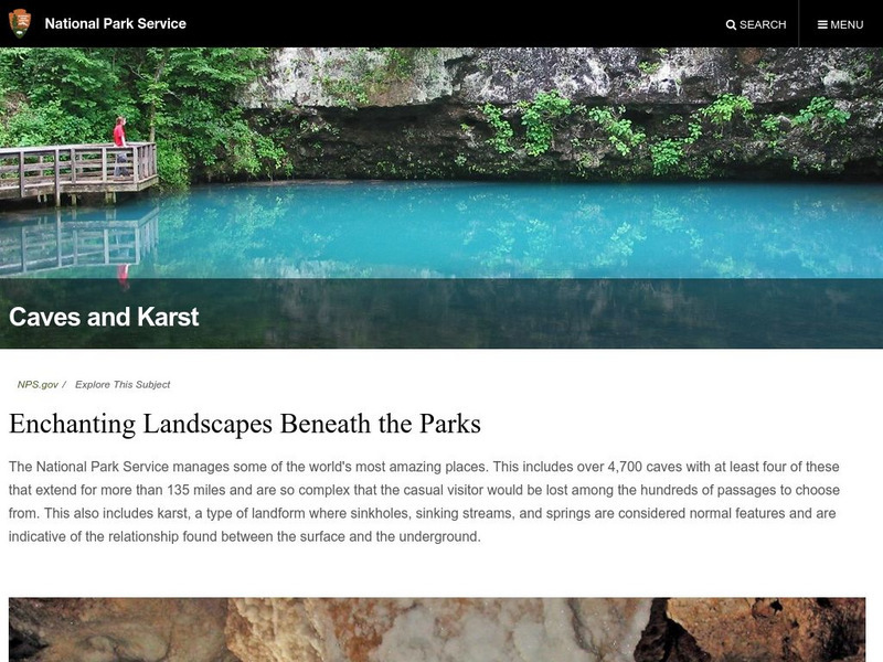 National Park Service: Caves and Karst: Enchanting Landscapes Beneath the Parks Article National Park Service: Caves and Karst: Enchanting Landscapes Beneath the Parks Article