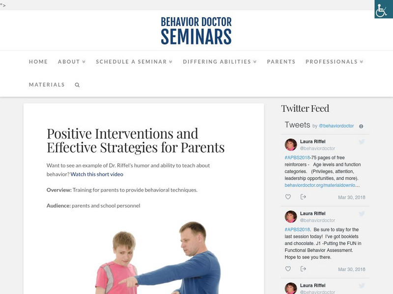 Behavior Doctor: Positive Interventions and Effective Strategies Website Behavior Doctor: Positive Interventions and Effective Strategies Website