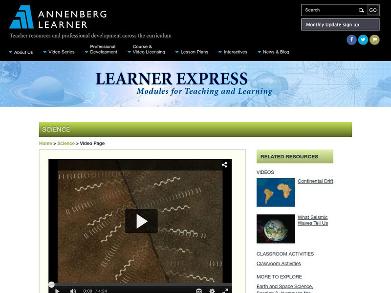 Annenberg Learner: From Continental Drift to Tectonic Plates Instructional Video Annenberg Learner: From Continental Drift to Tectonic Plates Instructional Video