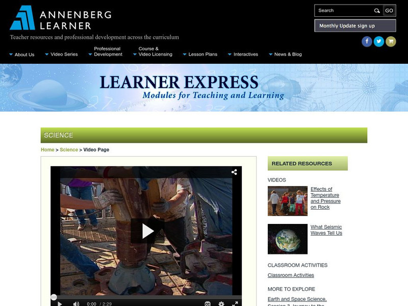 Annenberg Learner: How Far Can We Drill? Instructional Video