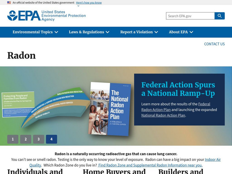 Epa: Radon Website Epa: Radon Website