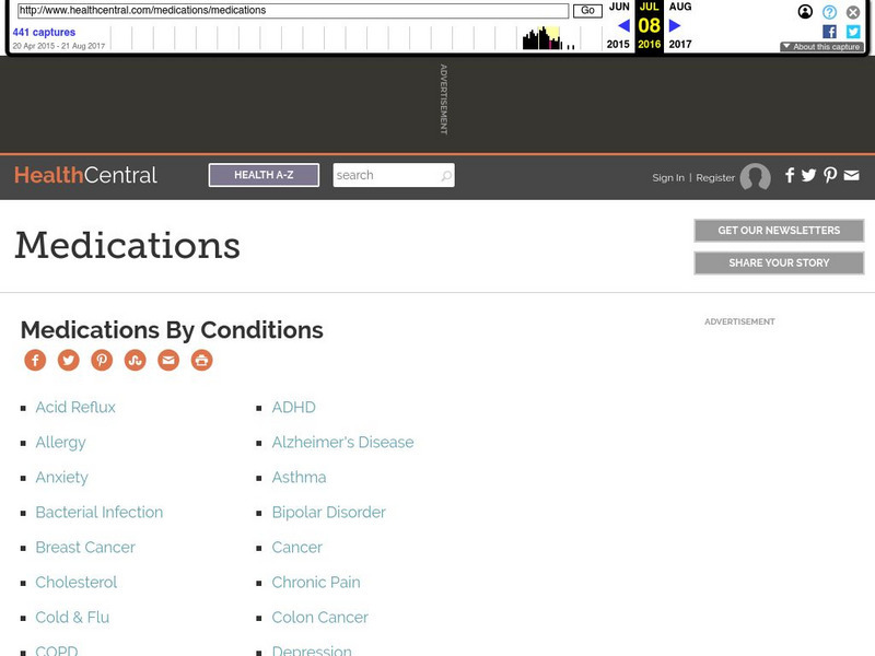Health Central: Medications Website Health Central: Medications Website