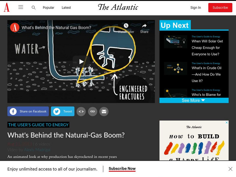 The Atlantic: What's Behind the Natural Gas Boom? Instructional Video