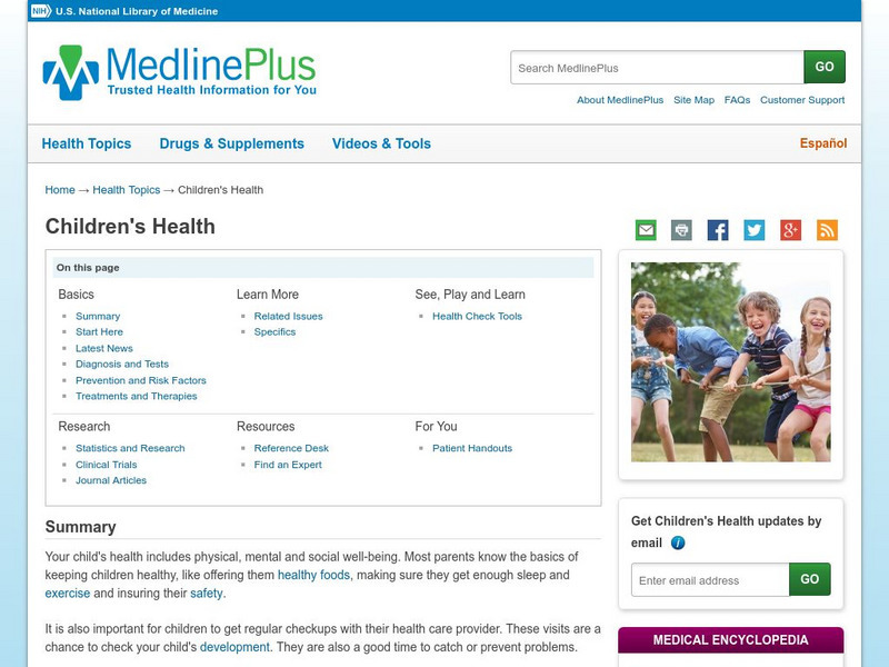 Medline Plus: Children's Health Handout Medline Plus: Children's Health Handout